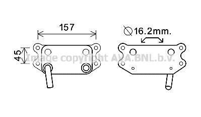 Радіатор масляний Volvo S60 (01-), V70 (98-), XC70 (02-), XC90 (02-) AVA AVA COOLING VO 3154