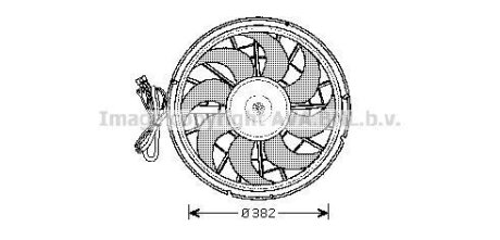 Вентилятор, система охолодження двигуна AVA COOLING VO7507