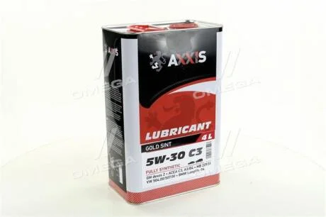 Масло моторн. 5W-30 C3 504, 507 (Канистра 4л) Axxis 48021043865