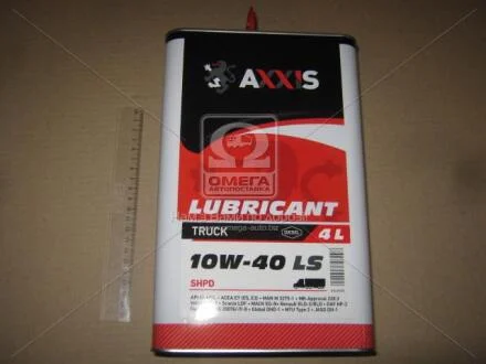 Олива моторн. TRUCK 10W-40 LS SHPD (Каністра 4л) Axxis 48021043896