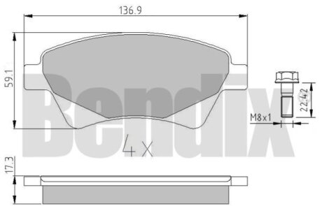Автозапчасть Bendix 510229