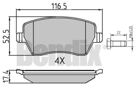 Автозапчасть Bendix 510459