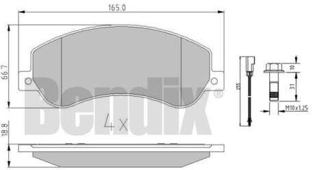 Автозапчасть Bendix 510616