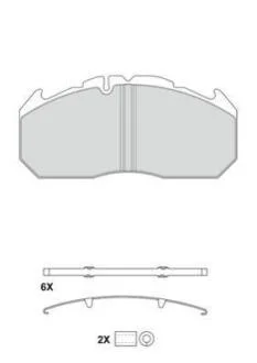 Комплект гальмівних колодок, дискове гальмо BERAL 2921028004145504