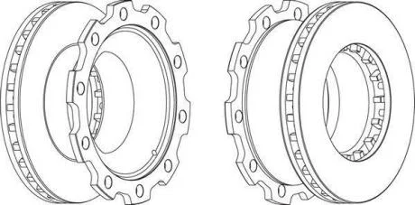 Гальмівний диск BERAL BCR210A
