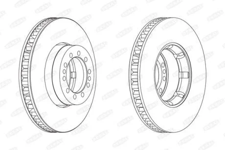Диск гальмівний BERAL BCR242A