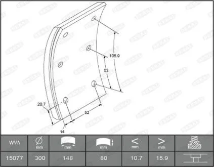 Гальмівні накладки BERAL KBL15077.0-1541