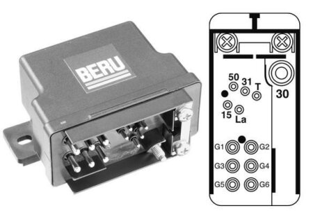 DB Реле свечей накала W124 3.0D BERU GR076