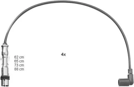 - Комплект проводів запалювання BERU ZEF1184