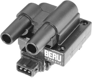 Катушка зажигания (черная) RENAULT Kangoo 1,4, Clio II 1,4/1,6, Megane 1,6, Scenic 1,6 BERU ZS242