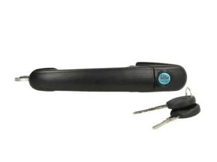 Ручка дверей передн Лів/Прав (з ключем, зовнішн, із замком, чорний) FORD GALAXY WGR SEAT ALHAMBRA 7M, CORDOBA 6K, IBIZA II 6K, IBIZA II FL 6K VW CADDY II, POLO CLASSIC, POLO III 6N1 02.93-03.10 BLIC 6010-01-009401P