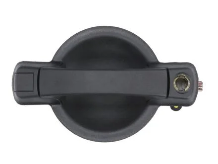 Ручка дверей задн Прав (зовнішн, з отвором для замка, чорний) FIAT DOBLO I 03.01-01.10 BLIC 6010-07-029410P