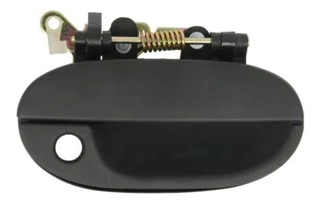 Ручка дверей передн Прав (зовнішн, з отвором для замка, чорна текстура) HYUNDAI ACCENT I 10.94-12.97 BLIC 6010-20-001402P