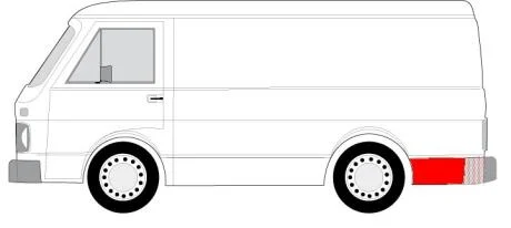 Ремкомплект капота, задній BLIC 6504-03-9560601P