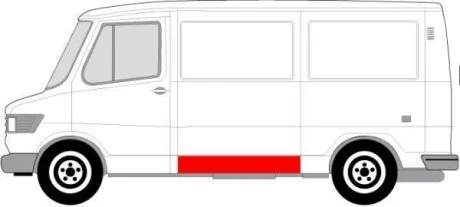 Ремкомплект бокового молдингу BLIC 6505-06-3545001P