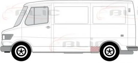 Ремонтна частина порогів BLIC 6505-06-3545057P