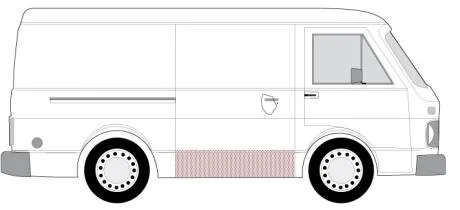 Ремкомплект дверей BLIC 6508-01-9560170P