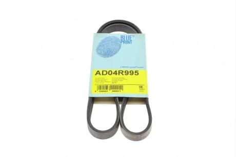 Ремінь генератора поліклиновий BLUE PRINT AD04R995