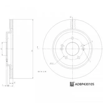 Гальмівний диск BLUE PRINT ADBP430105
