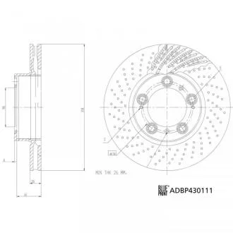 Гальмівний диск BLUE PRINT ADBP430111