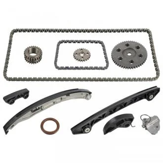MAZDA К-кт ланцюга ГРМ (2 ланцюга+ 4 шт. напрямних+ натягувач +3 шестерні + сальник) Mazda 6 2.3 02- BLUE PRINT ADBP730037