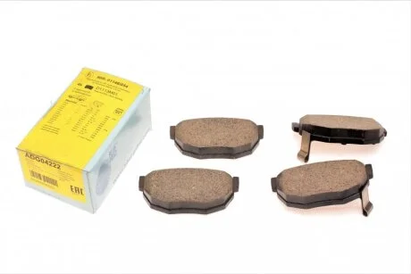 Набор тормозных накладок (сторона установки: задний мост) BLUE PRINT ADG04222