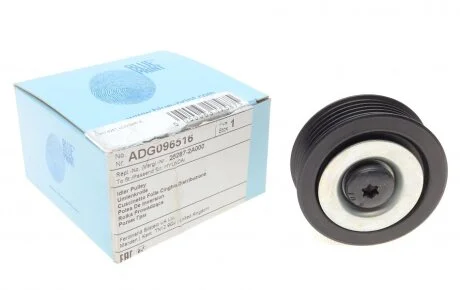 Ролик ГРМ для поликлинового ремня (сторона установки: зависимые от автомобиля стороны монтажа) BLUE PRINT ADG096516