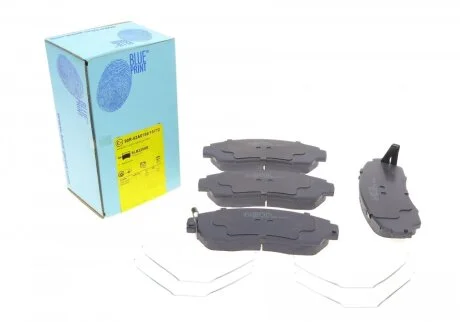 Набор тормозных накладок (сторона установки: передний мост) BLUE PRINT ADH24296
