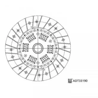 Диск зчеплення BLUE PRINT ADT33190