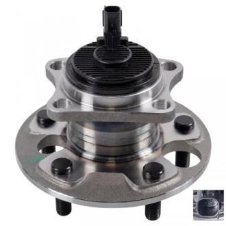 Рем.комплект подшипников cтупицы со ступицей колеса и диском импульсного датчика ABS (сторона установки: задний мост с обеих сторон) BLUE PRINT ADT383112