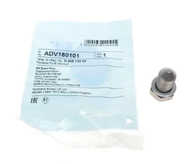 Пробка зливу мастила BLUE PRINT ADV180101