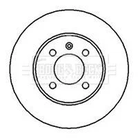 - Диск гальмівний (2 шт) BORG & BECK BBD4037