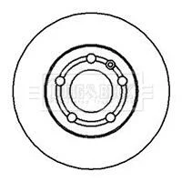 - Диск гальмівний (2 шт) BORG & BECK BBD4064