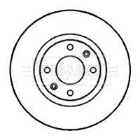 - Диск гальмівний (2 шт) BORG & BECK BBD4246