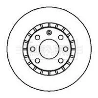 Диск гальмівний (2 шт) BORG & BECK BBD4904