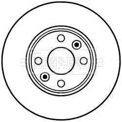 - Диск гальмівний (2 шт) BORG & BECK BBD5226