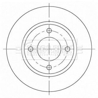 Гальмiвнi диски BORG & BECK BBD5376