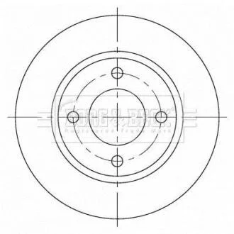 Гальмiвнi диски BORG & BECK BBD5376