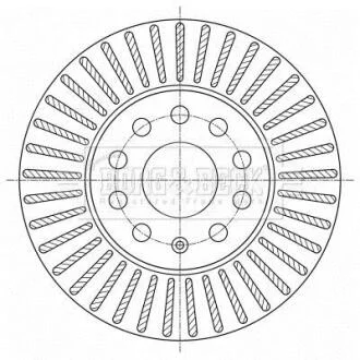 Гальмiвнi диски BORG & BECK BBD5393
