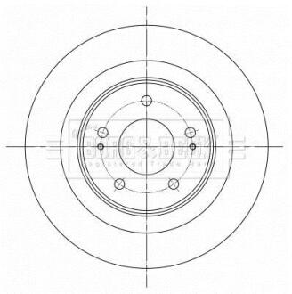 Гальмiвнi диски BORG & BECK BBD5396