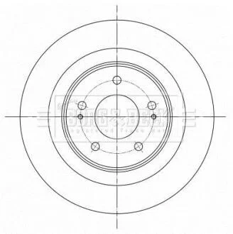 Гальмiвнi диски BORG & BECK BBD5396