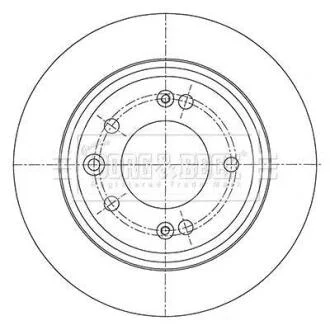 Гальмiвнi диски BORG & BECK BBD5450