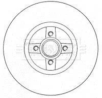 Гальмiвнi диски з пiдшипником BORG & BECK BBD5794S