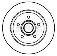 Гальмiвнi диски з пiдшипником BORG & BECK BBD5840S