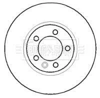Гальмiвнi диски BORG & BECK BBD5916S