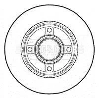 Гальмiвнi диски без пiдшипника BORG & BECK BBD5935S