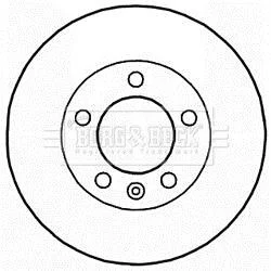 Гальмiвнi диски BORG & BECK BBD5941S