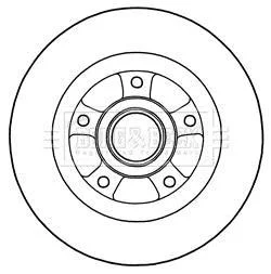 Гальмiвнi диски з пiдшипником BORG & BECK BBD5968S