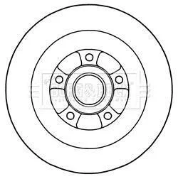 Гальмiвнi диски з пiдшипником BORG & BECK BBD5970S