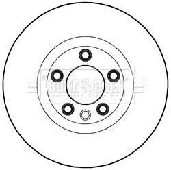 Гальмiвнi диски правий BORG & BECK BBD5981S